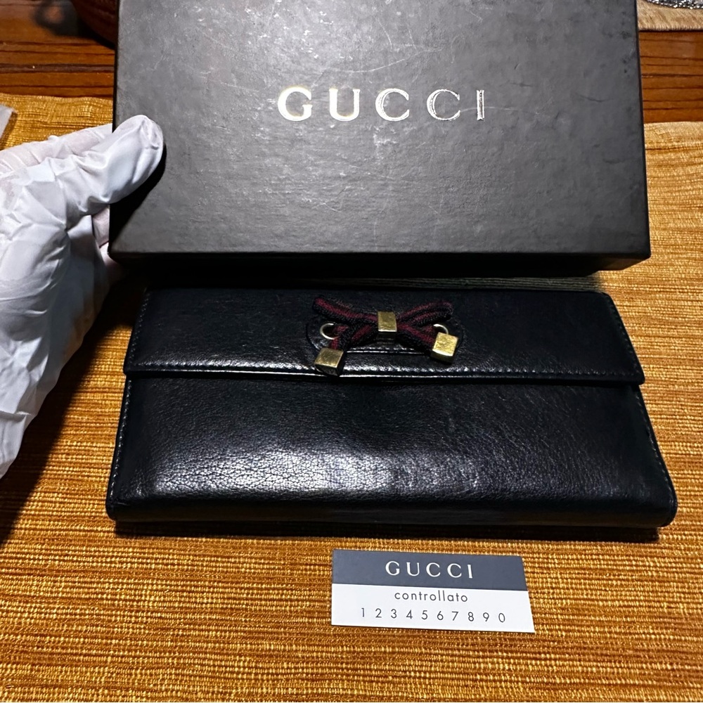 Gucci Black Leather Wallet